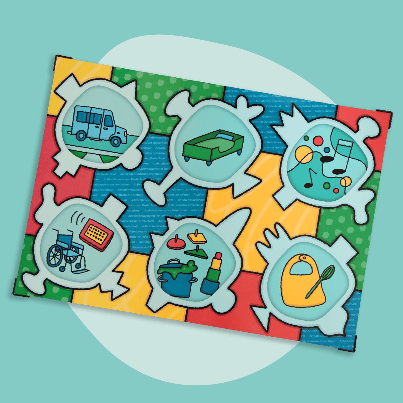 Beeld interactieve praatplaat vierkant zonder pebbles